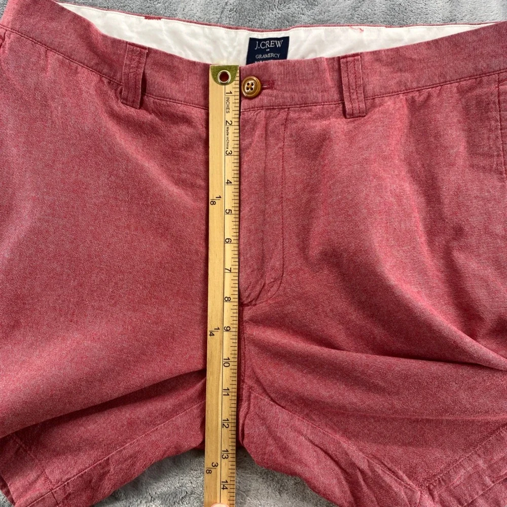 J.Crew Gramercy Mens 35‎ Red Heather Cotton Chino Shorts Preppy Casual